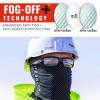 Skullerz Thor Anti-Scratch And Enhanced Anti-Fog Safety Glasses, Black Nylon Impact Frame, Clear Polycarbonate Lens
