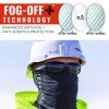 Skullerz Thor Anti-Scratch Enhanced Anti-Fog Safety Glasses, Matte Black Full Frame, Smoke Dual Lens