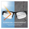 Skullerz Dagr Safety Glasses, Black Half Frame, Clear Single Anti-Fog Lens