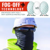 Skullerz Dagr Anti-Scratch Enhanced Anti-Fog Safety Glasses, Matte Black Half Frame, Smoke Dual Lens