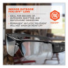 Skullerz Dagr Safety Glasses, Black Half Frame, Clear Single Anti-Fog I/O Lens