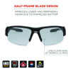 Skullerz Dagr Anti-Scratch/Enhanced Anti-Fog Safety Glasses, Black Nylon Impact Frame, Indoor/Outdoor Polycarbonate Lens