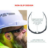 Skullerz Dagr Anti-Scratch/Enhanced Anti-Fog Safety Glasses, Black Nylon Impact Frame, Indoor/Outdoor Polycarbonate Lens