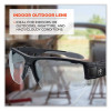Skullerz Dagr Safety Glasses, Matte Black Nylon Impact Frame, Indoor/Outdoor Polycarbonate Lens
