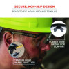 Skullerz Aegir Safety Glasses, Matte Black Nylon Impact Frame, Clear Polycarbonate Lens