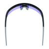 Skullerz Aegir Anti-Scratch/Enhanced Anti-Fog Safety Glasses, Black Nylon Impact Frame, Blue Mirror Polycarbonate Lens
