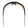 Skullerz Aegir Anti-Scratch Enhanced Anti-Fog Safety Glasses, Matte Black Half Frame, Mirrored Orange Single Lens