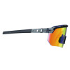 Skullerz Aegir Anti-Scratch Enhanced Anti-Fog Safety Glasses, Clear Smoke Half Frame, Mirrored Orange Single Lens