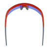 Skullerz Aegir Anti-Scratch/Enhanced Anti-Fog Safety Glasses, Orange Nylon Impact Frame, Blue Mirror Polycarbonate Lens