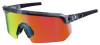 Skullerz Aegir Anti-Scratch Enhanced Anti-Fog Safety Glasses, Clear Smoke Half Frame, Polarized Mirrored Orange Single Lens