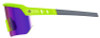 Skullerz Aegir Anti-Scratch Enhanced Anti-Fog Safety Glasses, Lime Half Frame, Polarized Mirrored Purple Single Lens