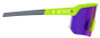 Skullerz Aegir Anti-Scratch Enhanced Anti-Fog Safety Glasses, Lime Half Frame, Polarized Mirrored Purple Single Lens