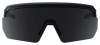 Skullerz Aegir Anti-Scratch Enhanced Anti-Fog Safety Glasses, Matte Black Half Frame, Polarized Smoke Single Lens