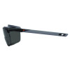 Skullerz Osmin Safety Glasses, Matte Black Half Frame Otg, Smoke Single Lens