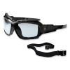 Skullerz Loki Safety Glasses/Goggles, Black Full Frame, Clear Dual Anti-Fog I/O Lens