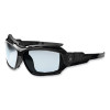 Skullerz Loki Safety Glasses/Goggles, Black Full Frame, Clear Dual Anti-Fog I/O Lens
