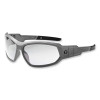 Skullerz Loki Safety Glasses/Goggles, Matte Gray Full Frame, Clear Dual Anti-Fog Lens