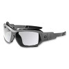 Skullerz Loki Safety Glasses/Goggles, Matte Gray Full Frame, Clear Dual Anti-Fog Lens