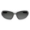 Skullerz Loki Safety Glasses/Goggles, Matte Gray Full Frame, Polarized Smoke Dual Lens