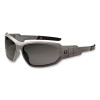 Skullerz Loki Safety Glasses/Goggles, Matte Gray Full Frame, Polarized Smoke Dual Lens