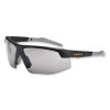 Skullerz Skoll Safety Glasses, Fog-Off Technology, Matte Black Half Frame, Smoke Single Lens