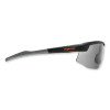 Skullerz Skoll Safety Glasses, Fog-Off Technology, Matte Black Half Frame, Smoke Single Lens