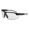 Skullerz Skoll Safety Glasses, Matte Black Half Frame, Clear Single I/O Lens