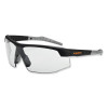 Skullerz Skoll Safety Glasses, Fog-Off Technology, Matte Black Half Frame, Clear Single I/O Lens
