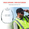 Skullerz Saga Anti-Scratch Enhanced Anti-Fog Safety Glasses, Frameless, Clear Single Lens