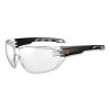 Skullerz Vali Frameless Safety Glasses, Black Nylon Impact Frame, Anti-Fog Clear Polycarbonate Lens