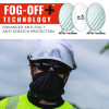 Skullerz Vali Anti-Scratch Enhanced Anti-Fog Safety Glasses, Frameless, Smoke Single Lens