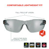 Skullerz Vali Anti-Scratch Enhanced Anti-Fog Safety Glasses, Frameless, Clear Single I/O Lens