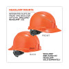 Skullerz 8970 Class E Hard Hat Cap Style, 4-Point Standard Ratchet Suspension, One Size Fits Most (6.5 To 8), Orange