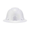 Skullerz 8971 Class E Hard Hat Full Brim, 4-Point Ratchet Suspension, One Size Fits Most (6.5 To 8), White