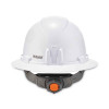 Skullerz 8971 Class E Hard Hat Full Brim, 4-Point Ratchet Suspension, One Size Fits Most (6.5 To 8), White