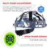 Skullerz 8968 Class C Lightweight Full Brim Hard Hat With Adjustable Venting, 6-Point Ratchet, One Size Fits Most, Lime