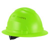Skullerz 8968 Class C Lightweight Full Brim Hard Hat With Adjustable Venting, 6-Point Ratchet, One Size Fits Most, Lime