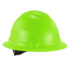 Skullerz 8969 Class E Lightweight Full Brim Hard Hat, 6-Point Standard Ratchet, One Size Fits Most (6.5 To 8), Lime