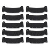 Skullerz 8990 Lightweight Hard Hat Sweatband Replacement, Polyester, Black, 10/Pack