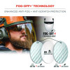 Skullerz 8994 Anti-Scratch/Anti-Fog Hard Hat Face Shield, Cap-Style/Safety Helmet Adapter, Clear Lens
