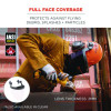 Skullerz 8994 Anti-Scratch/Anti-Fog Hard Hat Face Shield, Cap-Style/Safety Helmet Adapter, Smoke Lens