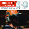 Skullerz 8994 Anti-Scratch/Anti-Fog Hard Hat Face Shield, Cap-Style/Safety Helmet Adapter, Smoke Lens