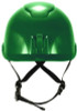 Skullerz 8976 Class E Safety Helmet, Brimless, 6-Point Standard Ratchet Suspension, One Size Fits Most (6.5 To 8), Green