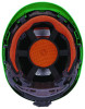 Skullerz 8976 Class E Safety Helmet, Brimless, 6-Point Standard Ratchet Suspension, One Size Fits Most (6.5 To 8), Green