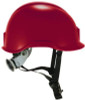 Skullerz 8976 Class E Safety Helmet, Brimless, 6-Point Standard Ratchet Suspension, One Size Fits Most (6.5 To 8), Red