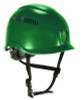 Skullerz 8977 Class C Safety Helmet With Adjustable Venting, 6-Point Ratchet Suspension, Green