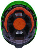 Skullerz 8977 Class C Safety Helmet With Adjustable Venting, Brimless, 6-Point Ratchet, One Size Fits Most (6.5 To 8), Green