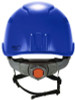 Skullerz 8977 Class C Safety Helmet With Adjustable Venting, Brimless, 6-Point Ratchet, One Size Fits Most (6.5 To 8), Blue