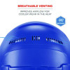 Skullerz 8966 Class C Lightweight Cap-Style Hard Hat With Adjustable Venting, 6-Point Ratchet, One Size Fits Most, Blue