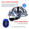Skullerz 8966 Class C Lightweight Cap-Style Hard Hat With Adjustable Venting, 6-Point Ratchet, One Size Fits Most, Blue